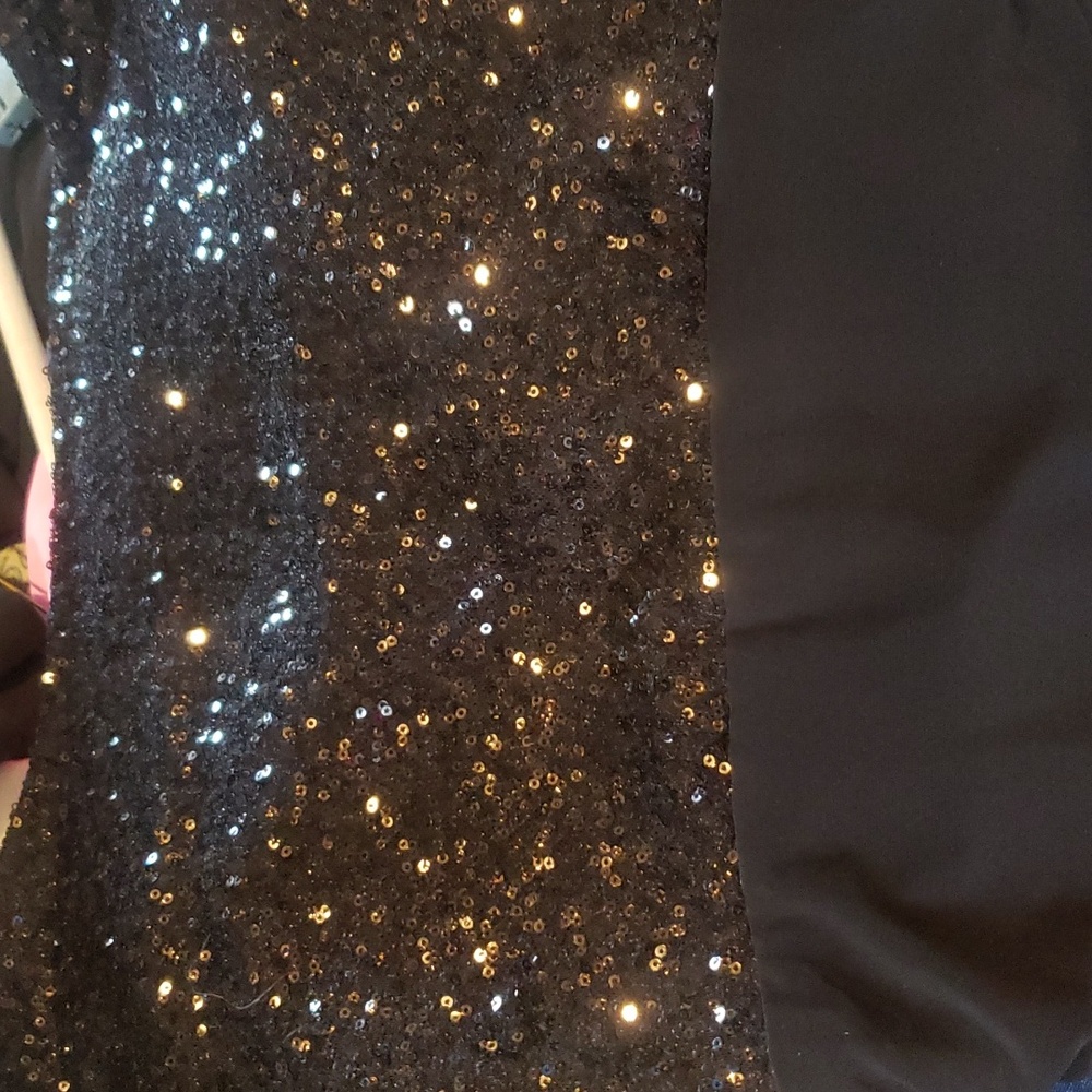Lauren Ralph Lauren Black Sequin Midi Dress - Picture 7 of 7